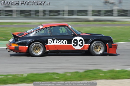 2008-04-26 Monza 0767 Classic Endurance Racing - Roy-Andruet - Porsche 911 SC 1976